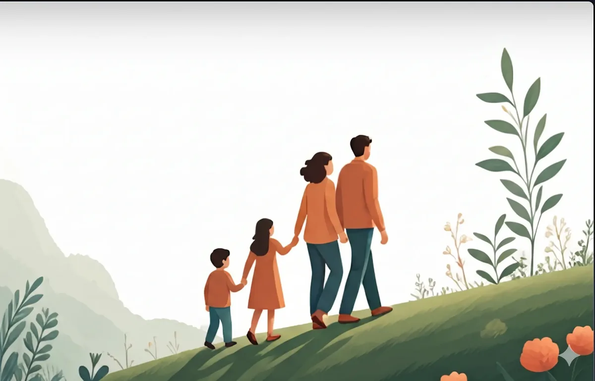 Illustrazione famiglia — Cresciamo Insieme